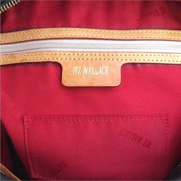 MZ Wallace Black Gramercy Satchel Crossbody Handbag